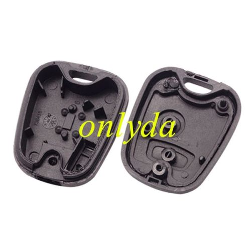 For Peugeot  2 buttons remote key shell with NE73 206  blade without badge