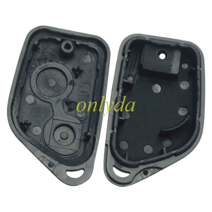 For Peugeot 2 button remote  key blank (with battery part without badge)