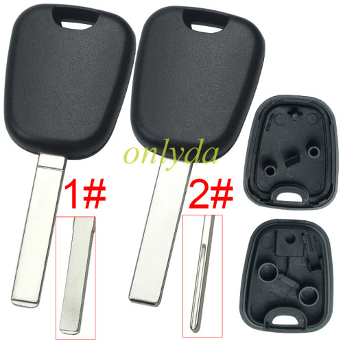 For Peugeot transponder key shell with badge, HU83/VA2,pls choose BLADE