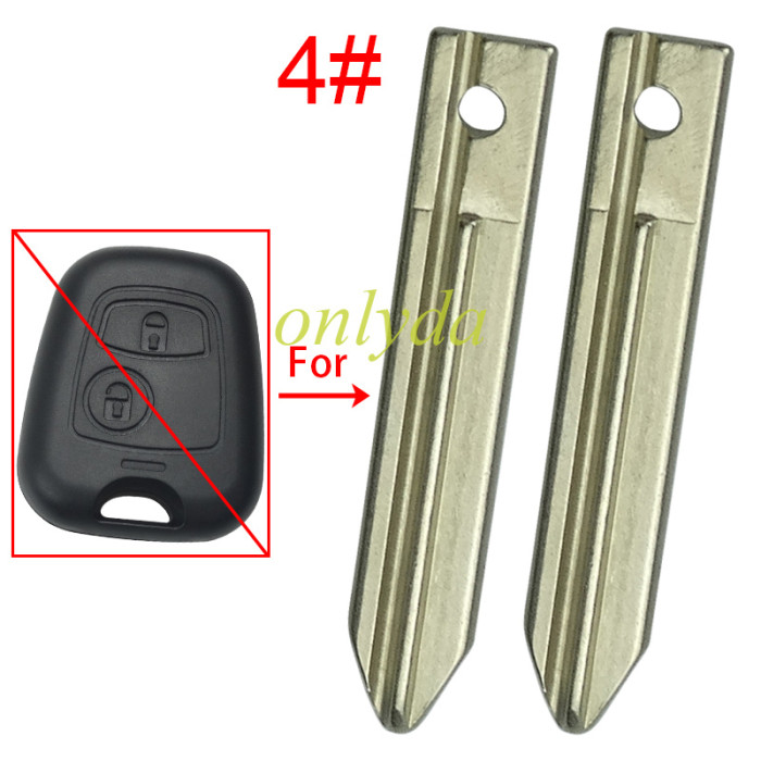 blade for Peugeot remote key shell, pls choose the type you need