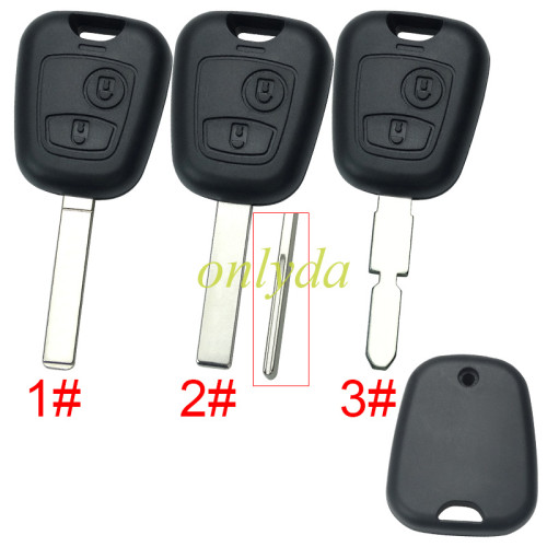 For Citroen remote key shell without badge, pls choose the blade