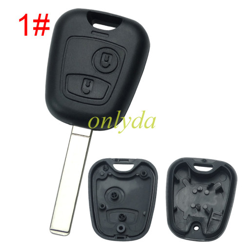 For Citroen remote key shell without badge, pls choose the blade