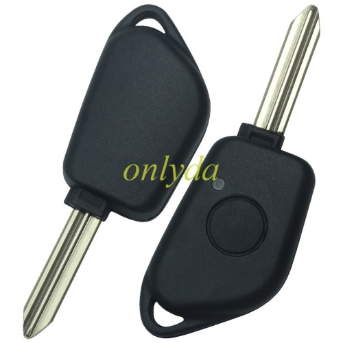 For Citroen 1 button remote  key blank with 4 track blade without badge
