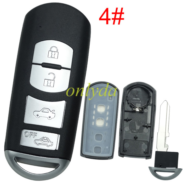 For Mazda  remote key blank withoutl logo place, pls chose the button