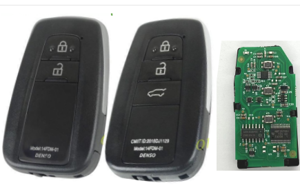 aftermarket Toyota 2018+ Smart Remote Key 3 Buttons /2 Button 433MHz  89904-60L80  for New Toyota Prado Land cruiser 
