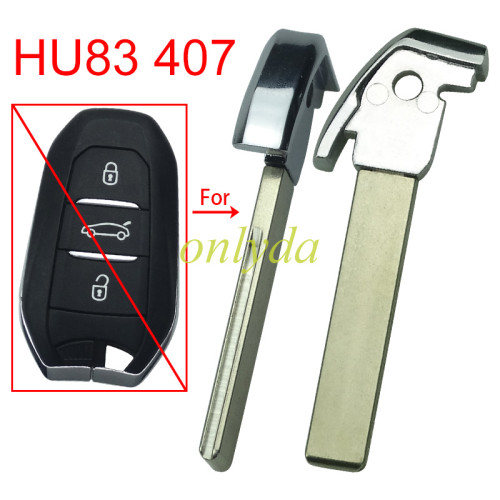For Peugeot HU83 407 key blade