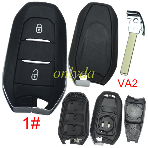 For Citroen remote key shell without badge, blade VA2. Pls choose the button type