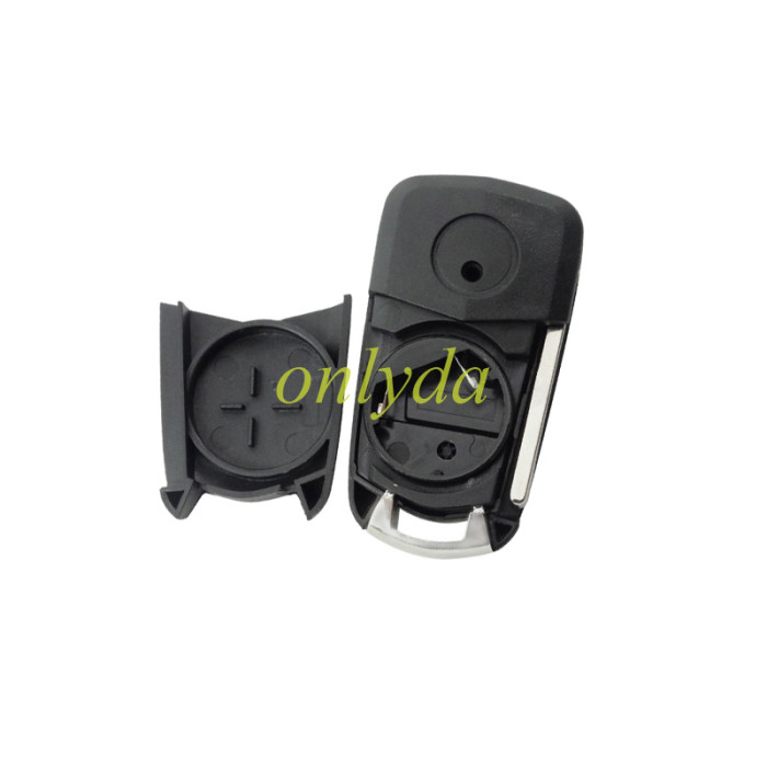 For Opel 3 button remote key shell with round badge place, blade HU100