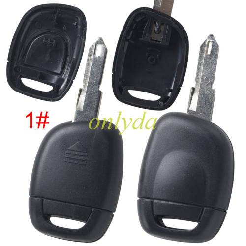 For  Renault 1 button  transponder key shell without battery clamp   with 206 /Vac102 blade  ,  pls choose blade
