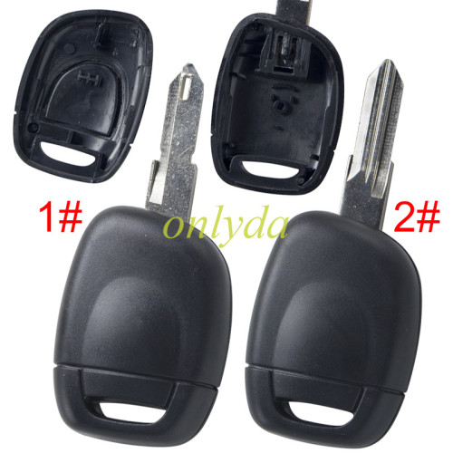 For  Renault 1 button  transponder key shell without battery clamp   with 206 /Vac102 blade  ,  pls choose blade