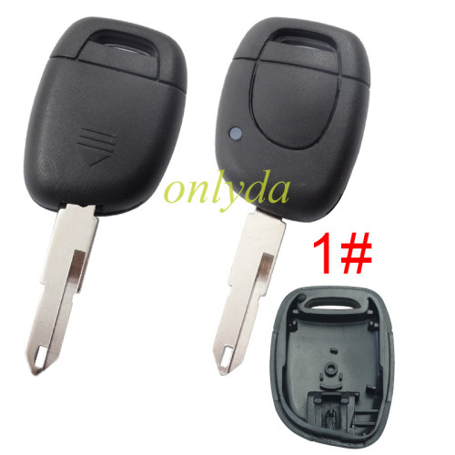 For  Renault 1 button remote key blank without battery holder holder NE73/Vac102, pls choose blade