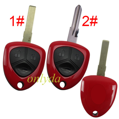 For Ferrari 3 button remote key shell  with badge , pls choose blade