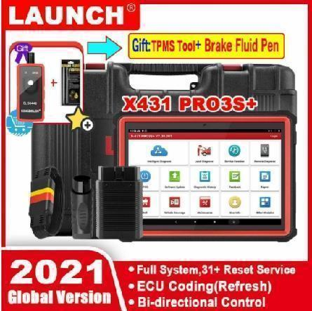 Launch X431 Pro3s Plus 10.1  Car OBD2 Diagnostic Tools Automotive OBD Code Reader Scanner Active Test ECU Coding pk X431 V