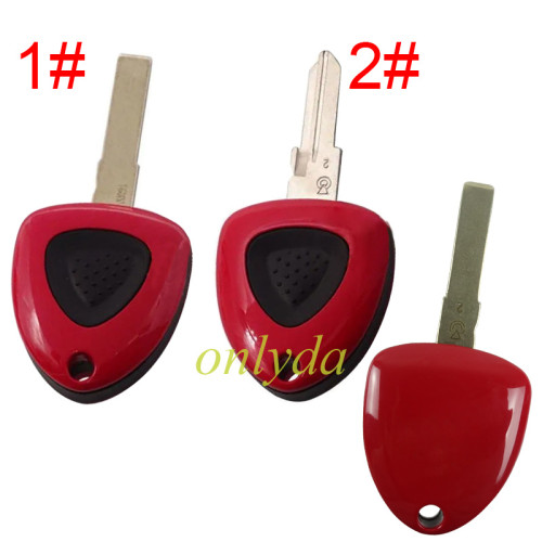 For Ferrari 1 button remote key shell   without badge, pls choose blade
