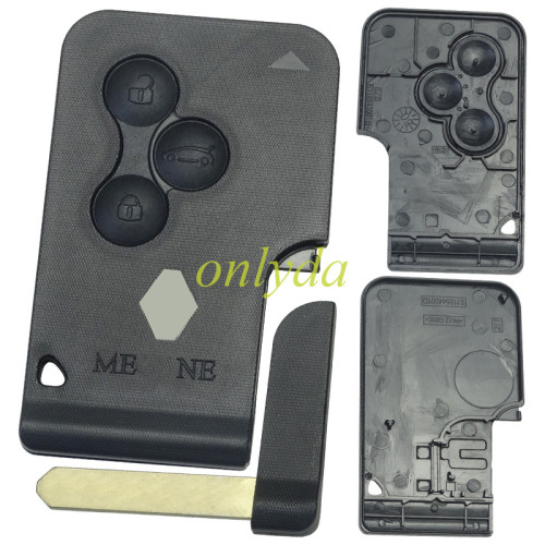 For  Renault Megane 3 button  key blank with badge