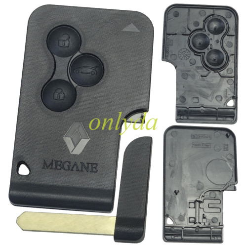 For  Renault Megane 3 button  key blank with badge