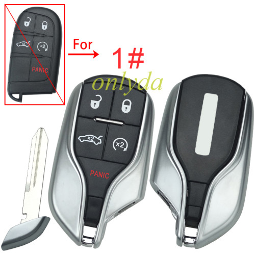 For Chrysler Modified remote key shell with 4+1 button, pls choose the model