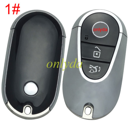 For Benz 3 button remote key shell with badge,golden color, pls choose model .