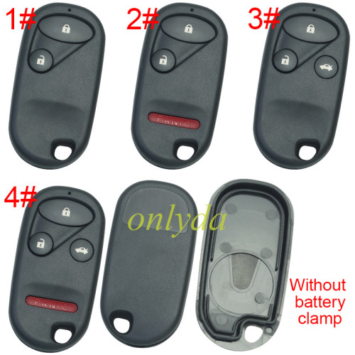 For Honda  remote  key blank without badge, without battery part, pls choose button