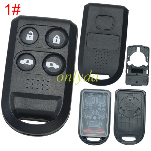 For Honda remote key blank with badge, pls choose button