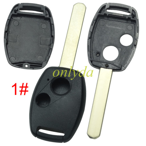For Honda  remote key shell （no chip slot place)，pls choose button