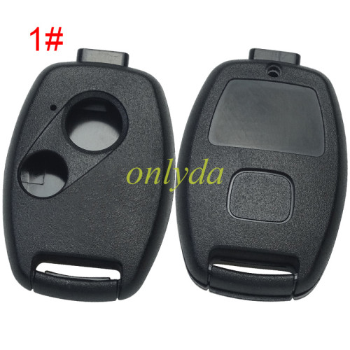 For Honda  button remote key blank with badge  (no chip slot place), pls choose button
