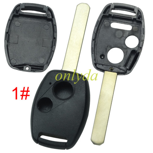 For Honda  remote key shell （With chip slot place), pls choose button