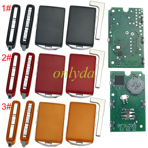 For  Volvo smart card 3+1 button 433.92 Mhz  chip ：8A (Tiris DST AES ) CMIIT ID :2015DJ3461 IC:4008C-HUF8432 FCC ID YGOHUF8432