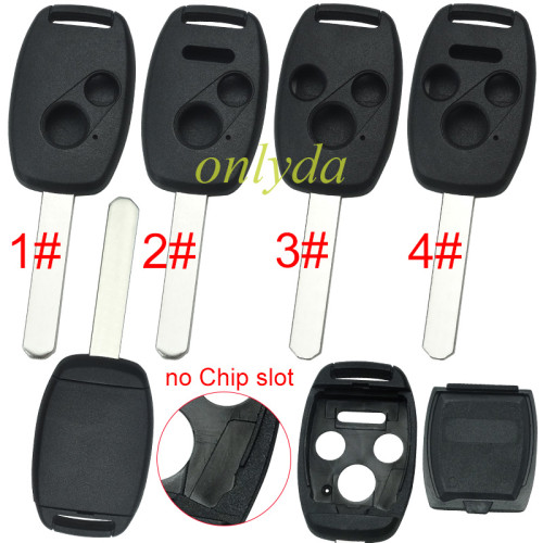 Super Stronger GTL shell  Honda upgrade remote key shell （Without chip slot place)， pls choose button