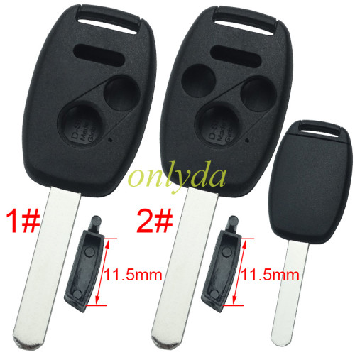 Super Stronger GTL shell  Honda upgrade remote key shell without badge（With chip slot place)