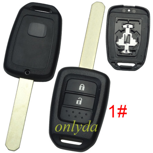 For Honda remote key blank with badge , pls choose button