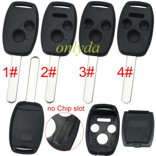 Super Stronger GTL shell  Honda upgrade remote key shell （Without chip slot place)， pls choose button