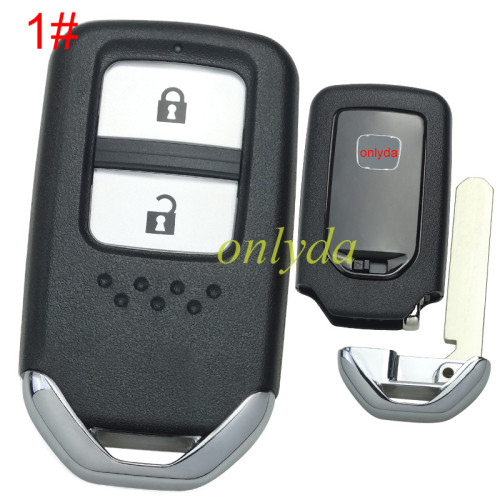 For Honda  remote key shell with blade with badge , pls choose button