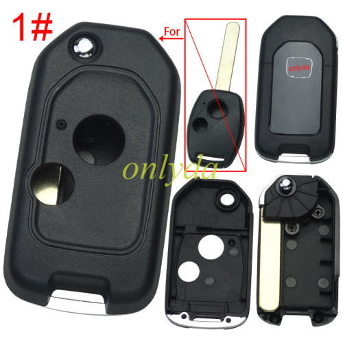 For Honda  remote key blank with badge , pls choose button