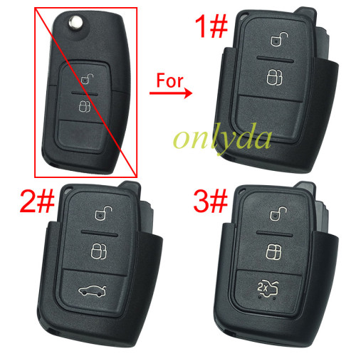 For Ford Focus flip remote key blank, pls choose blank