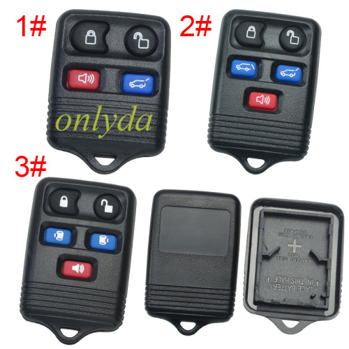 For Ford  remote key shell， pls choose button
