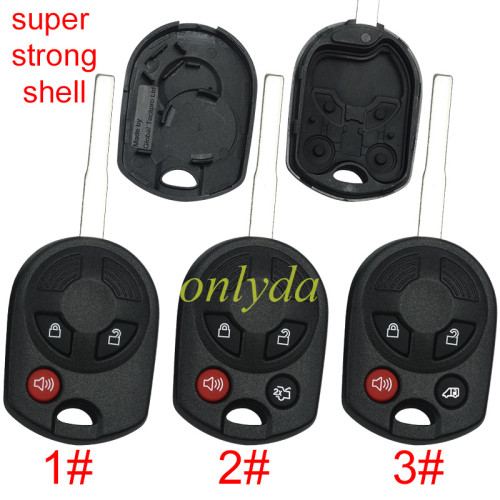 Super Stronger GTL shell  Ford 3/4 button remote key shell(3 parts). Pls choose button