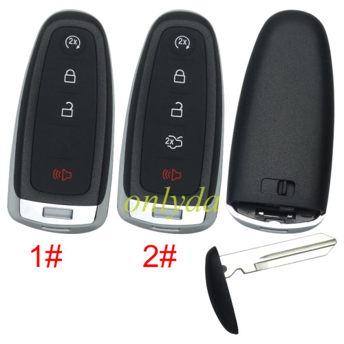For Ford remote key blank Ford focus and prox without bagde , pls choose button