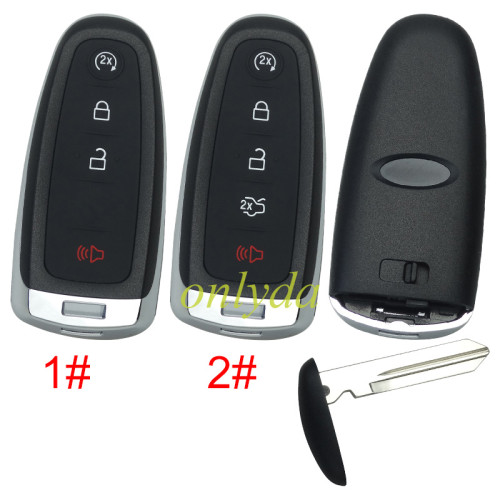 For Ford remote key blank Ford focus and prox with badge , pls choose button