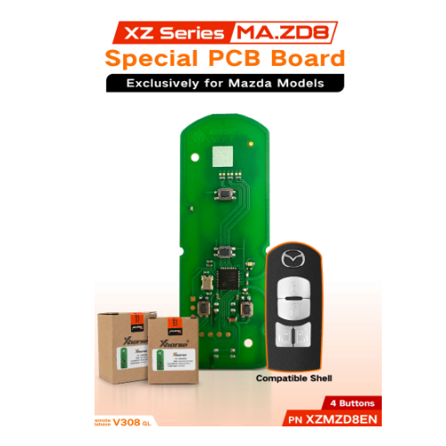 XZMZD8EN xhorse remote for 4 Buttons ，Only PCB Board