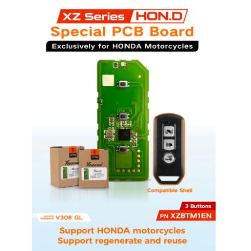 XZBTM1EN xhorse remote for HONDA Motorcycles.Only PCB Board