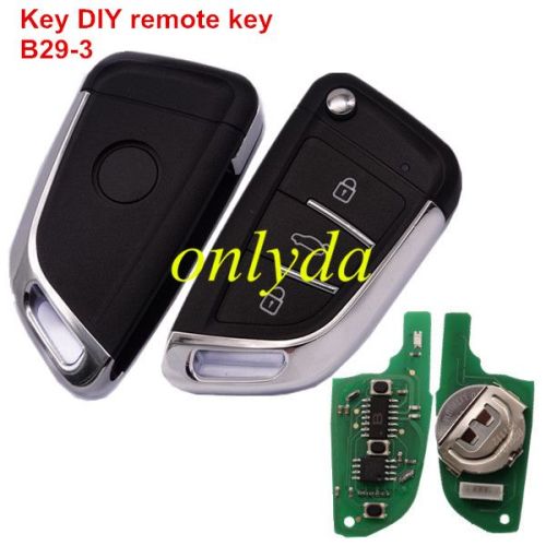 5pcs/lot Key DIY brand 3 button remote key  B29-3