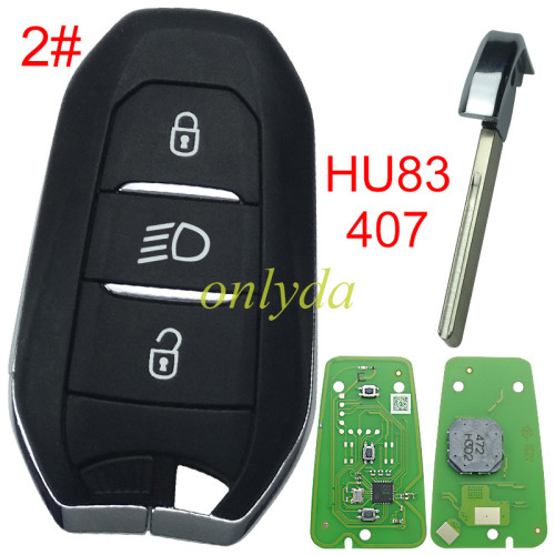 5pcs//lot Xhorse XZPG00EN smart remote key  for Peugeot & Citroen & DS models