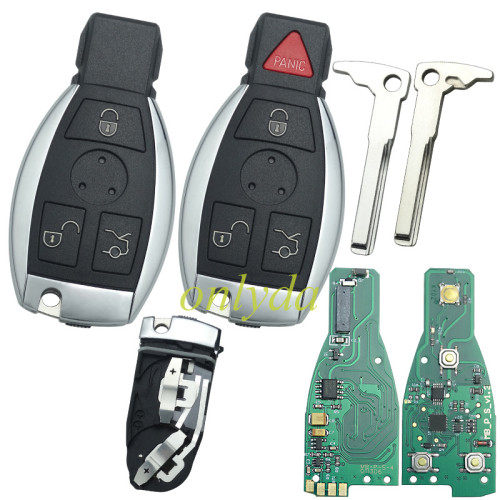 For Benz NEC remote key  with 315mhz / 434mhz  3/3+1 button , 2 battery type . please choose the key shell