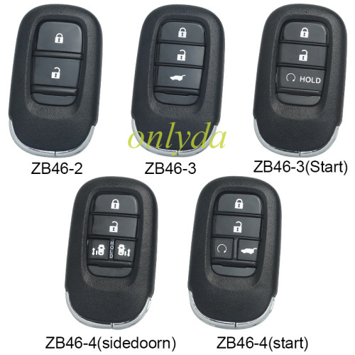 KEYDIY Remote key 2/3/4 button ZB45 smart key for KDX2 and KD MAX
