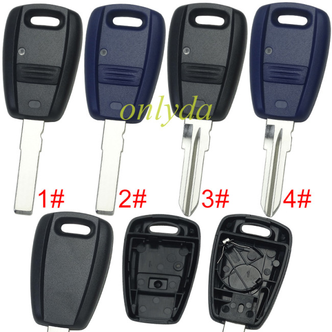 For Fiat remote key blank & 1 button without badge（can put TPX long chip), pls choose model