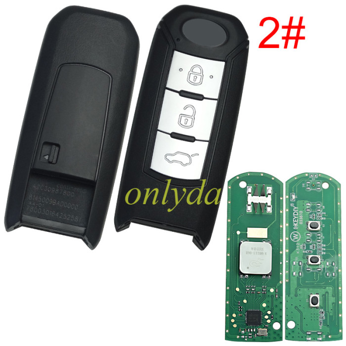 KEYDIY Remote key  3button ZB44-3 smart key for KDX2 and KD MAX ， pls choose model