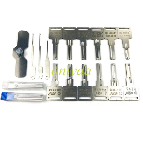 goso 12-piece tin foil tool set lock picking tool