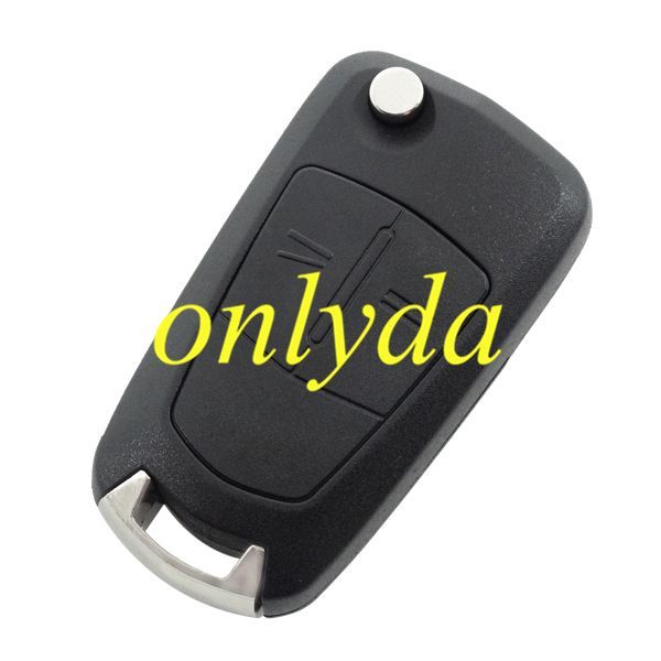 free shipping 10pcs/lot for Opel 2 button remote key blank with HU100 blade