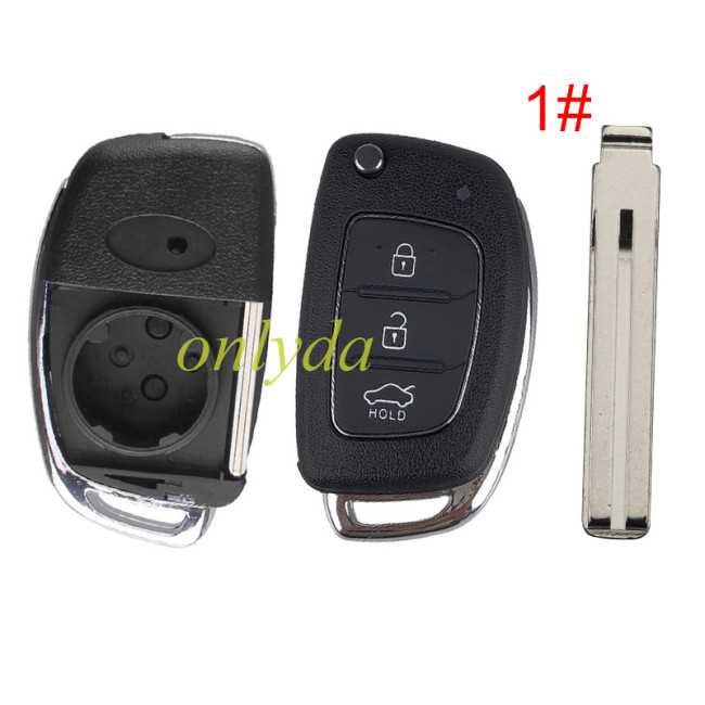 free shipping 10pcs/lot for 3 button remote key blank